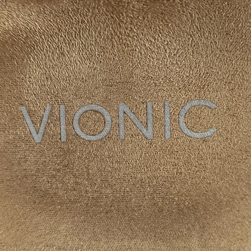 Vionic Joy Serena Taupe Kid Suede Tassel Side Zip Comfort Ankle Bootie